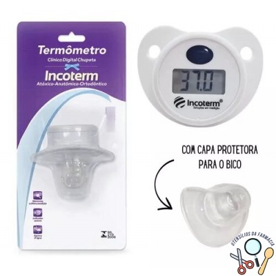 Termômetro tipo chupeta baby conforto Incoterm